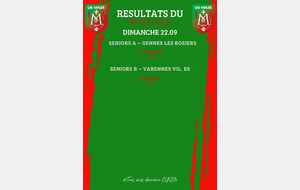 RESULTATS DU 22/09