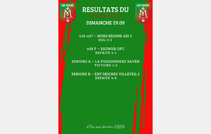 RESULTATS 29/09