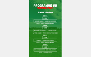 PROGRAMME U15 - U15F - U18F