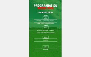 PROGRAMME U13 - U15F - U18F