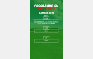 PROGRAMME U15 - U17