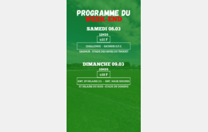 PROGRAMME U15F - U18F