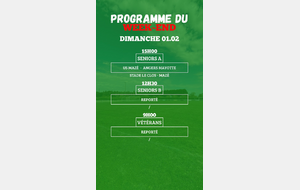 PROGRAMME SENIORS - VÉTÉRANS