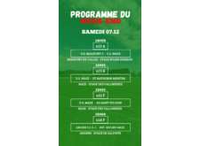 PROGRAMME U13 - U15F - U18F