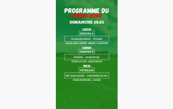 PROGRAMME SENIORS - VÉTÉRANS