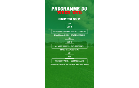 PROGRAMME U15 - U17