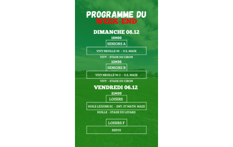 PROGRAMME SENIORS - LOISIRS - LOISIRS F