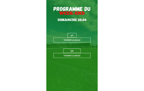 PROGRAMME U7 - U9