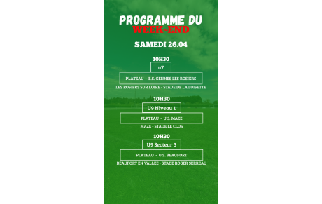 PROGRAMME U7-U9