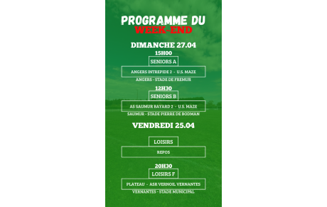 PROGRAMME SENIORS - LOISIRS - LOISIRS F