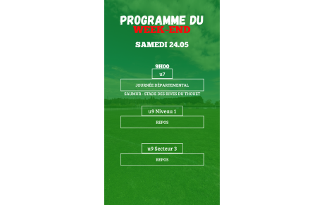 PROGRAMME U7 - U9