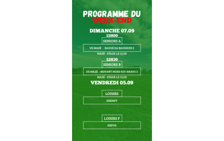 PROGRAMME SENIORS - LOISIRS - LOISIRS F