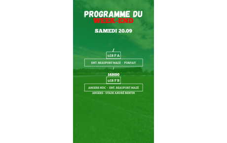 PROGRAMME U18F