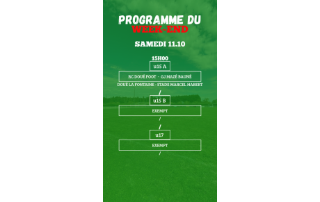PROGRAMME U15-U17