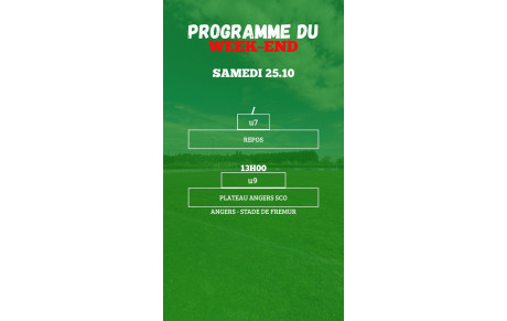 PROGRAMME U7 - U9
