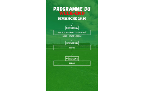 PROGRAMME SENIORS - VÉTÉRANS