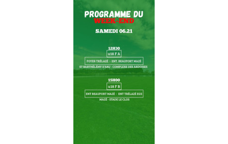 PROGRAMME U18F