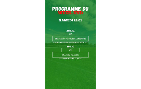 PROGRAMME U7 - U9