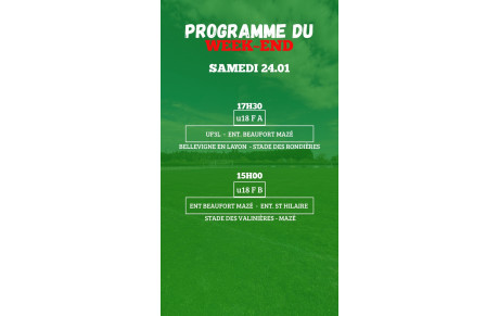 PROGRAMME U18F