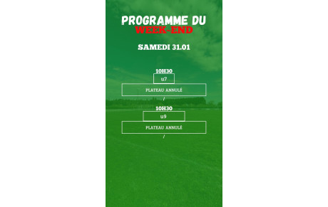 PROGRAMME U7-U9