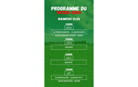 PROGRAMME U15 - U17