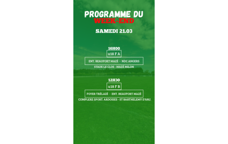 PROGRAMME U18F
