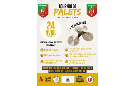 TOURNOI  DE PALET