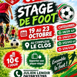 ⚽🔴🟢 LE STAGE DE FOOT DE L’US MAZÉ ARRIVE !🟢🔴⚽